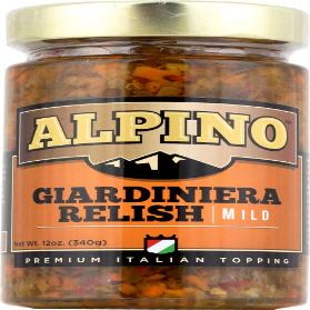 Alpino Relish Giardiniera Mild, 12 oz