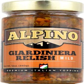 Alpino Relish Giardiniera Mild, 12 oz