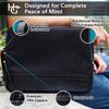 Herb Guard Large Smell Proof Bag & Case with Combination Lock (Holds Up to 3 Ounces) - includes YKK Zippers, 50ml Smell Proof Container and Jar, Built in Tray & Travel Bags (Black) view 4