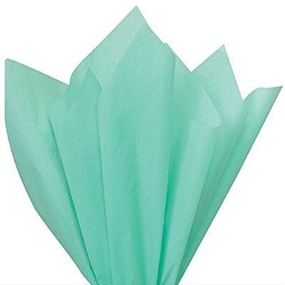 A1BakerySuppliesHigh Quality Gift Wrap Color Tissue Paper - Preimum Quality Paper Made in USA 15 X 20 Inches - 225 Sheets per Pack (Aqua)