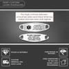 Divoti Medical Alert Bracelets for Men, Custom Engraved Steelman Medical ID Bracelet, w/Adjustable Large Curb Chain  Deep Blue view 2