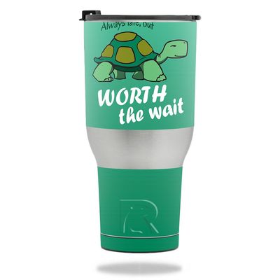 MightySkins Skin Compatible with RTIC Tumbler 40 oz. (2017) - Late Turtle | Protective, Durable, and Unique Vinyl Decal wrap Cover | Easy to Apply, Remove, and Change Styles | Made in The USA