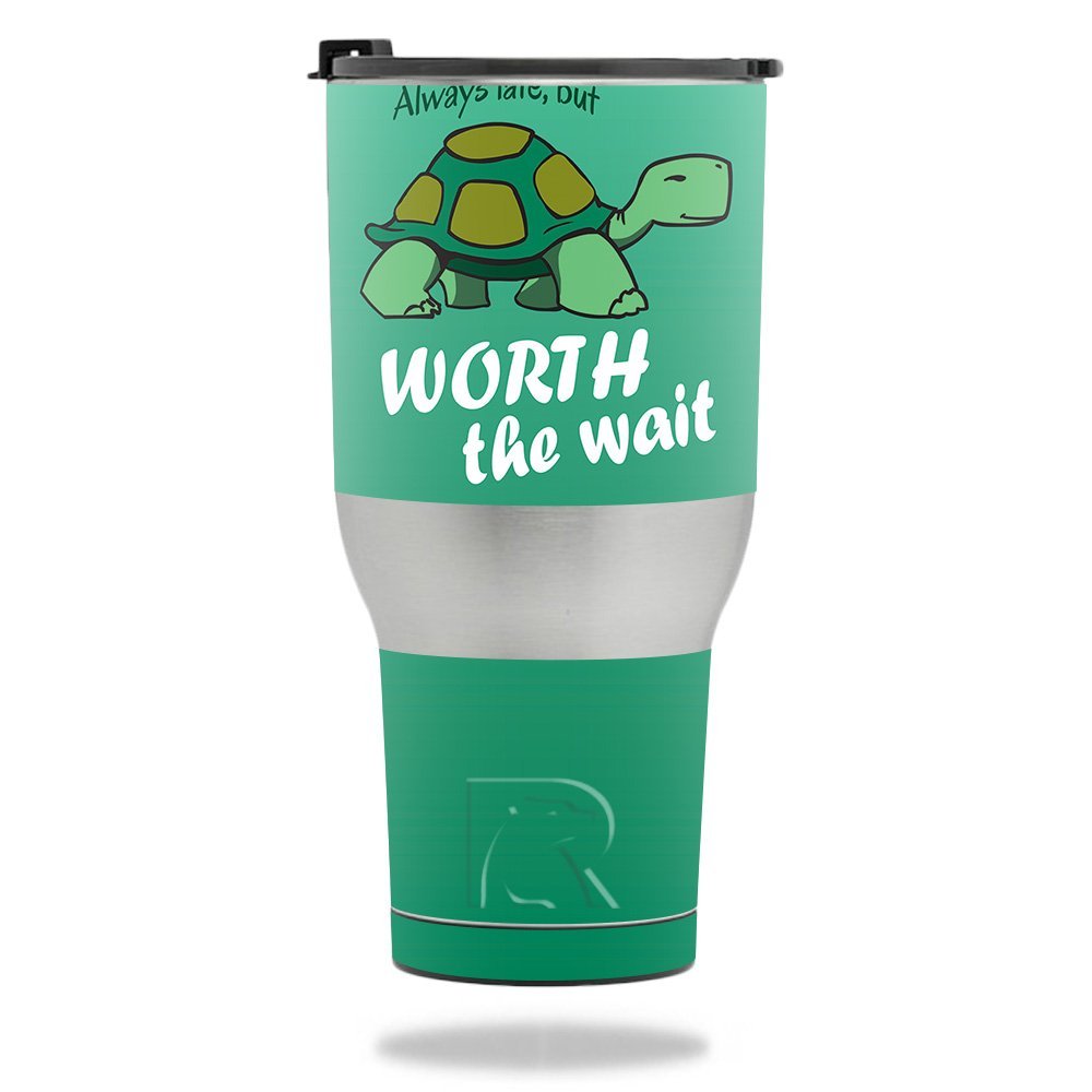 MightySkins Skin Compatible with RTIC Tumbler 40 oz. (2017) - Late Turtle | Protective, Durable, and Unique Vinyl Decal wrap Cover | Easy to Apply, Remove, and Change Styles | Made in The USA