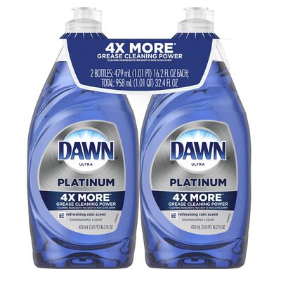 Dawn Platinum Dishwashing Liquid, Refreshing Rain, 16.2 Fl Oz (Pack of 2)