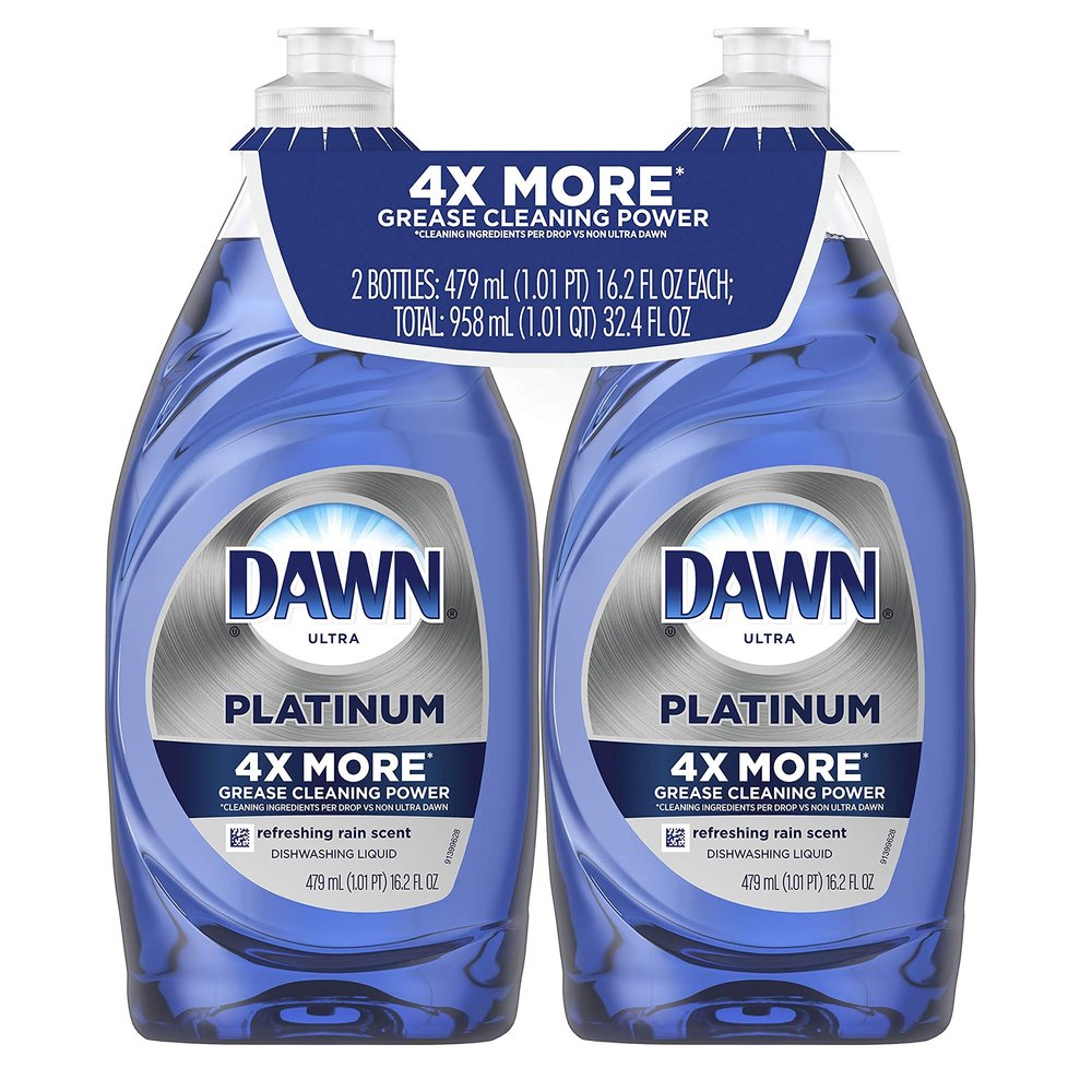 Dawn Platinum Dishwashing Liquid, Refreshing Rain, 16.2 Fl Oz (Pack of 2)