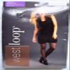 West Loop, Support Control Top Sheer Toe Pantyhose, Graduated Compression, Size B, Off Black view 1