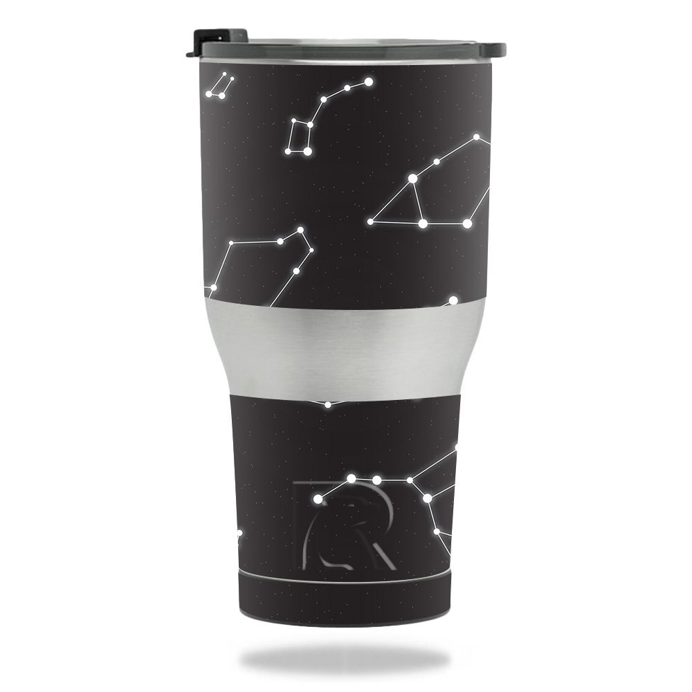 MightySkins Skin Compatible with RTIC Tumbler 30 oz. (2017) - Constellations | Protective, Durable, and Unique Vinyl Decal wrap Cover | Easy to Apply, Remove, and Change Styles | Made in The USA