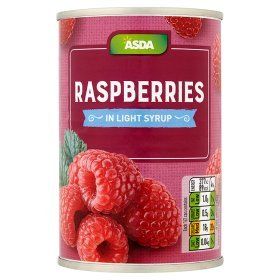 ASDA Raspberries in Light Syrup 300g