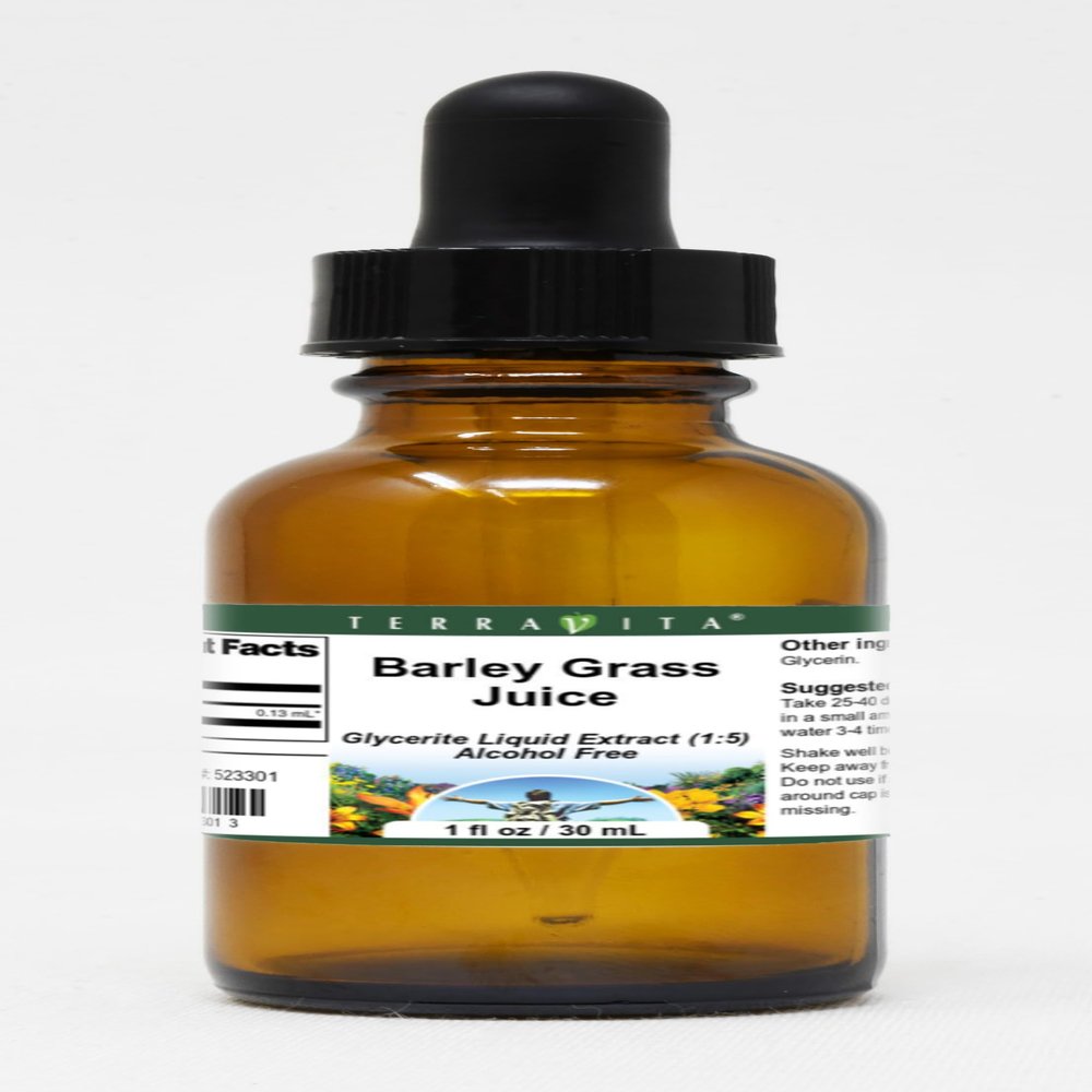 Barley Grass Juice Glycerite Liquid Extract (1:5) - No Flavor (1 oz, ZIN: 523301) - 3 Pack