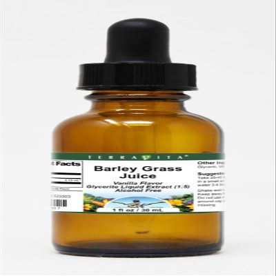 Barley Grass Juice Glycerite Liquid Extract (1:5) - Vanilla Flavored (1 oz, ZIN: 523303)