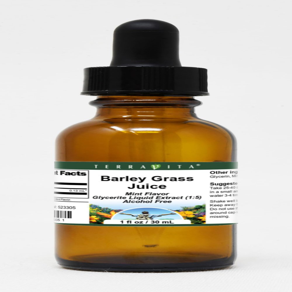 Barley Grass Juice Glycerite Liquid Extract (1:5) - Mint Flavored (1 oz, ZIN: 523305)