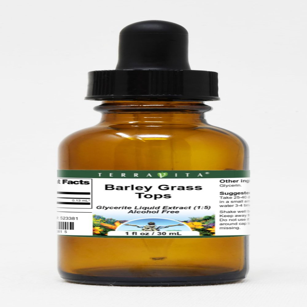 Barley Grass Tops Glycerite Liquid Extract (1:5) - No Flavor (1 oz, ZIN: 523381)