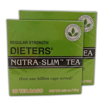 Triple Leaves Brand Nutra-Slim Tea, Regular Strength Dieters' Tea - Dietary Detox, 30 Tea Bags