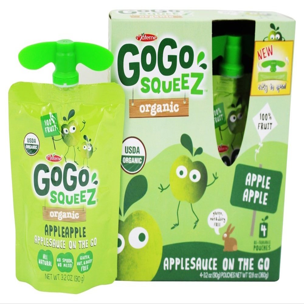 Organic Applesauce Squeezes - Apple Apple