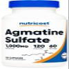 Nutricost Agmatine Sulfate 1000mg, 120 Capsules - Gluten Free, Non GMO, 500mg Per Capsule view 1