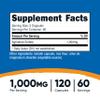Nutricost Agmatine Sulfate 1000mg, 120 Capsules - Gluten Free, Non GMO, 500mg Per Capsule view 2