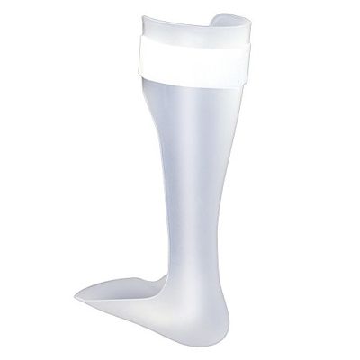 OPTEC USA Solid Ankle AFO (Ankle Foot Orthosis) - Short Foot Plate (Right - Medium)