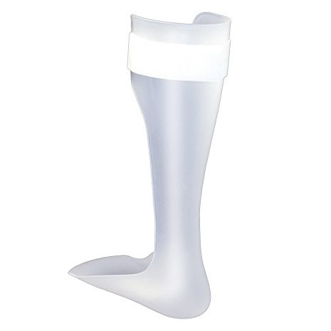 OPTEC USA Solid Ankle AFO (Ankle Foot Orthosis) - Short Foot Plate (Right - Medium)