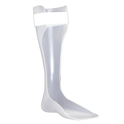 OPTEC USA Solid Ankle AFO (Ankle Foot Orthosis) - Long Foot Plate (Left - X-Large)