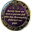 31 Year AA Medallion Purple Tri-Plate Founders Bill & Bob Chip XXXI view 4