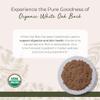 Starwest Botanicals White Oak Bark Powder Organic - Dried Herb for Tea & Natural Herbal Blends, Pure Quercus Alba, Certified Kosher, Non-GMO - 4 oz Pouch view 2