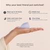 Saalt Menstrual Cup  Reusable Period Cup  Made for Comfortable, Leak-Free Protection Up to 12 Hours  BPA & Latex Free  Includes Cup & Carry Bag (Small, Ocean Blue) view 3