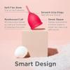 Saalt Menstrual Cup - Premium Design - Most Comfortable Period Cup - #1 Active Cup - Wear for 12 Hours - Soft, Flexible, Reusable Medical-Grade Silicone - Made in USA view 3
