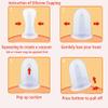 4 Eye Face Body Vacuum Silicone Cupping Therapy Set Suction Cups for Tension Release Winkle Reduction Thick Medical Grade w Instruction Anti Cellulite Massage Anti-Age Anti-Toxin Acupuncture Therapy view 3