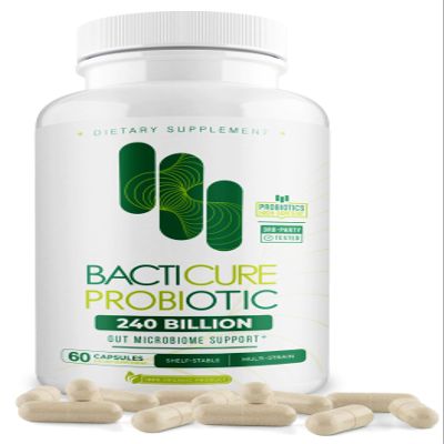 BACTICURE Original Probitico Natural probiotic,Capsule,60 count