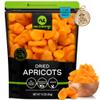 NUT CRAVINGS - Dried Turkish Apricots, No Sugar Added, Unsweetened (16oz, 1 LB) Sweet Healthy Snack, Vegan, Resealable Bag view 1