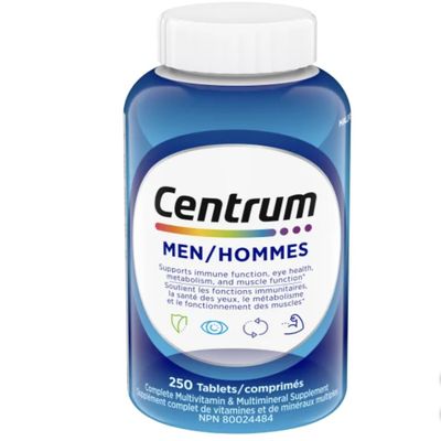 Centrum Multivitamin/Mineral for Men, 250 Tablets