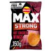 Walkers Max Strong Hot Chicken Wings Crisps 150g view 1