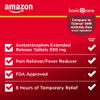 Amazon Basic Care Acetaminophen Extended-Release Tablets, 650 mg, Arthritis Pain, 400 Count view 3