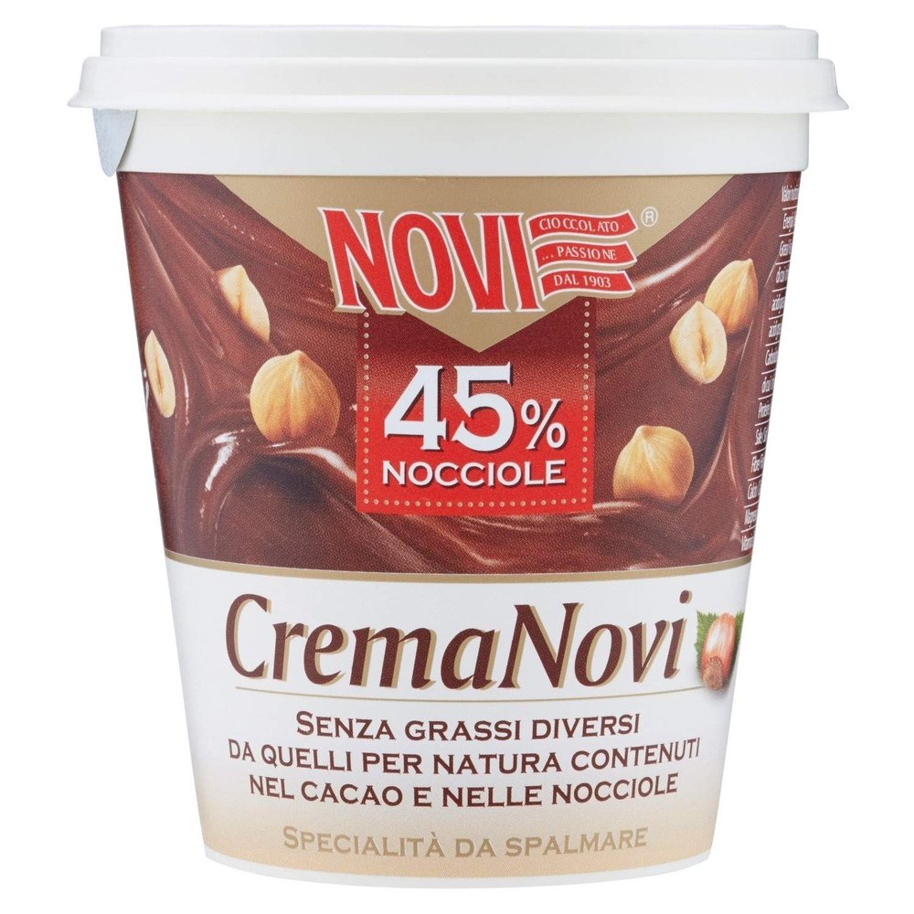 6x Novi Italian Chocolate & Hazelnut Spread (45% Hazelnuts) 200g