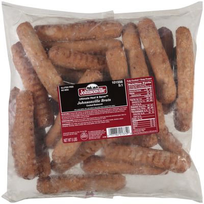 Johnsonville Heat & Serve Ultimate Cooked Bratwurst Pork Links, 5 lb, (2 count)