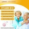 LOVITA Vitamin B12 1000 mcg (B12 Vitamins as Cyanocobalamin), Timed Release B12, Vegan-Friendly, Supports Nervous System, 60 Vegetarian Tablets (2 Month Supply) view 3