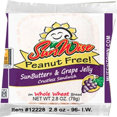 Sunwise Sanwiches, Sun Butter (Peanut Free) & Grape Jelly, 2.8 oz., (96 count)