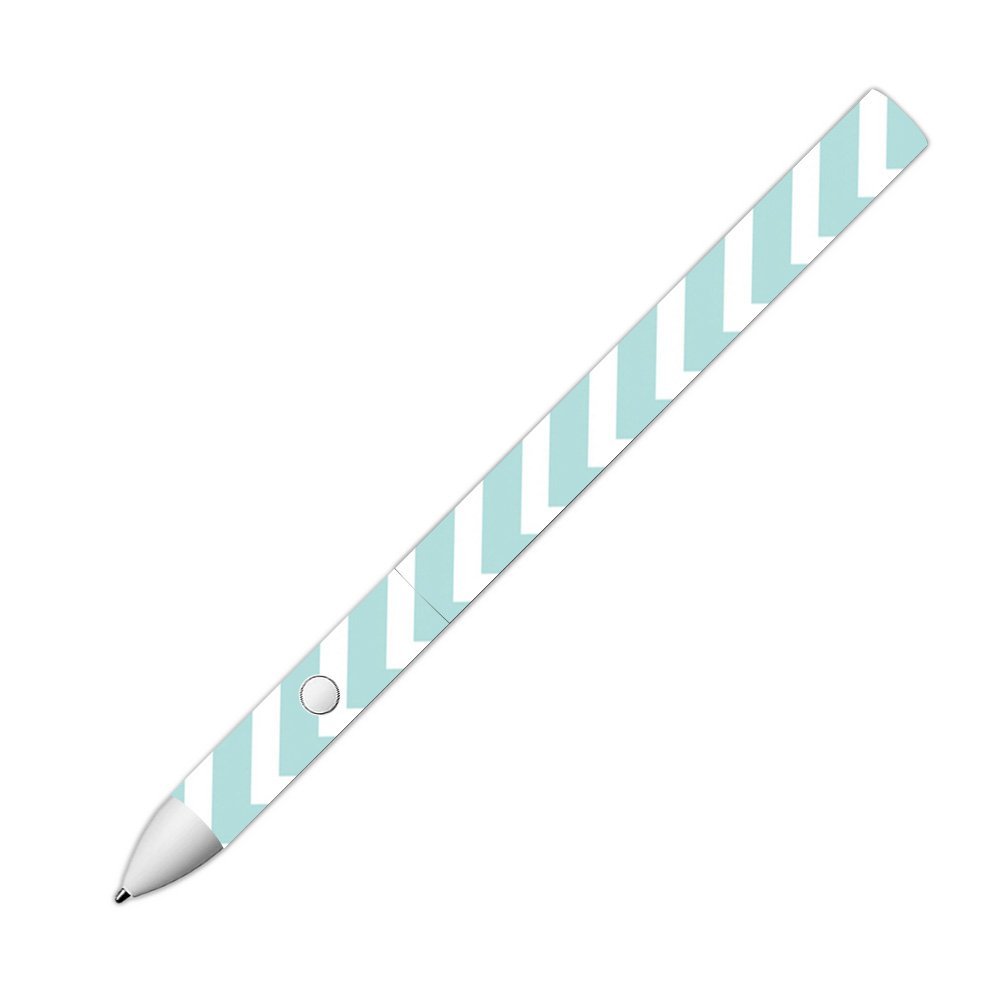 MightySkins Skin Compatible with Pixelbook Pen - Aqua Chevron | Protective, Durable, and Unique Vinyl Decal wrap Cover | Easy to Apply, Remove, and Change Styles | Made in The USA