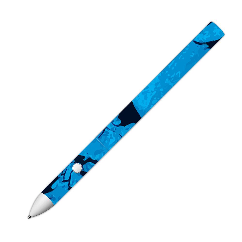 MightySkins Skin Compatible with Pixelbook Pen - Blue Skulls | Protective, Durable, and Unique Vinyl Decal wrap Cover | Easy to Apply, Remove, and Change Styles | Made in The USA