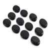 Windfulogo 12Pcs Small Hot Massage Stones Set Natural Lava Basalt Heated Warmer Stone for Spa Massage Black 1.18 x 1.57 in(3x4cm) view 2