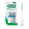 GUM Soft-Picks Original, Easy to Use Dental Picks for Teeth Cleaning and Gum Health, Disposable Interdental Brushes with Convenient Carry Case, Dentist Recommended Dental Picks, 50ct view 1