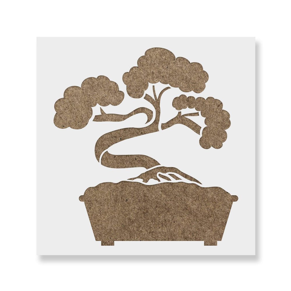 Bonsai Tree Stencil - Bonsai Tree Stencil, Bonsai Tree, Bonsai Tree Stencils, Tree Stencils, Stencil Bonsai