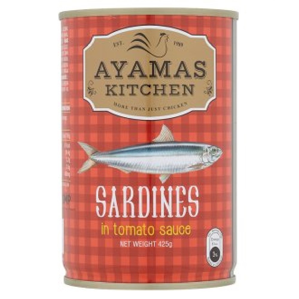 Ayamas Kitchen In Tomato Sauces 425g (Sardines, 12 Count)