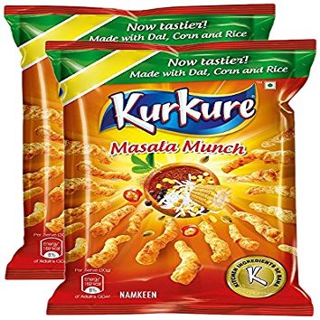 More Combo - Kurkure Masala Munch Namkeen, 155g (Pack of 2) Promo Pack