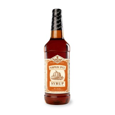 Fee Brothers Flavored Syrup Premium Cocktail, Coffee & Soda Drink Mixer for Home Bar and Beverage Recipes, Pumpkin Spice, 32 Fl Oz (1 Quart)