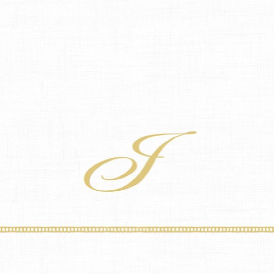 Entertaining with Caspari Monogram Initial J Paper Guest Napkins, Pack of 15