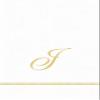 Entertaining with Caspari Monogram Initial J Paper Guest Napkins, Pack of 15 view 1