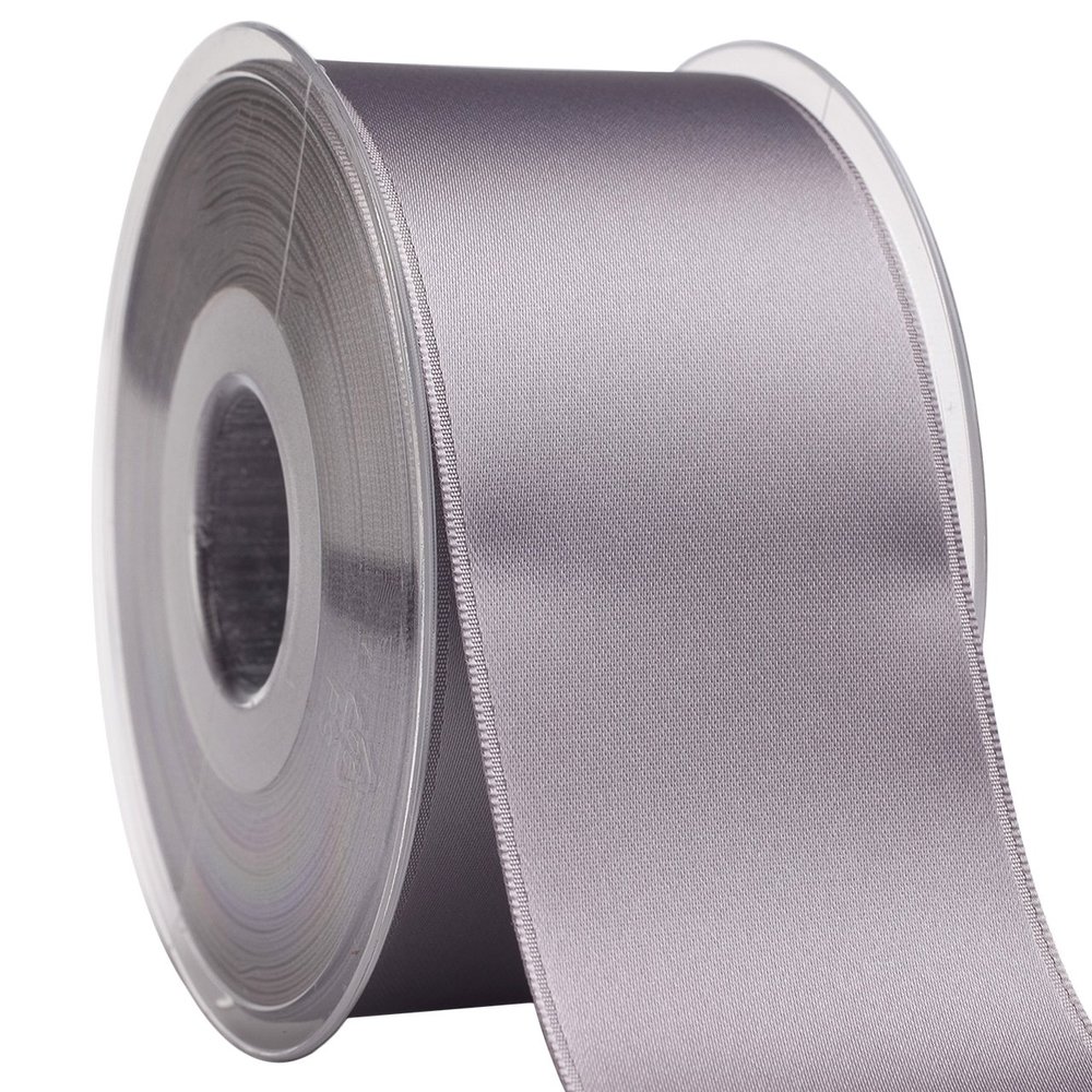 Morex Ribbon 03550/25-439 DF Swiss Satin Ribbon 2" X 27 YD Misty Mauve Ribbon for Gift Wrapping, Birthday Gift Cards, Satin Dress for Women, Silk Ribbons for Crafts, Wedding Gifts for Couple