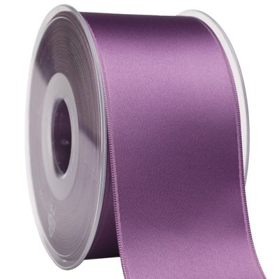 Morex Ribbon 03550/25-262 DF Swiss Satin Ribbon 2" X 27 YD Amethyst Ribbon for Gift Wrapping, Birthday Gift Cards, Satin Dress for Women, Silk Ribbons for Crafts, Wedding Gifts for Couple