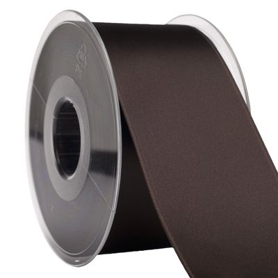 Morex Ribbon 03550/25-046 DF Swiss Satin Ribbon 2" X 27 YD Chocolate Ribbon for Gift Wrapping, Birthday Gift Cards, Satin Dress for Women, Silk Ribbons for Crafts, Wedding Gifts for Couple